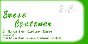 emese czettner business card